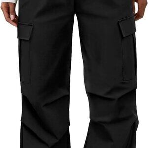 Quick-Dry Women's Parachute Hiking Pants - Stylish Baggy Design, Water-Resistant